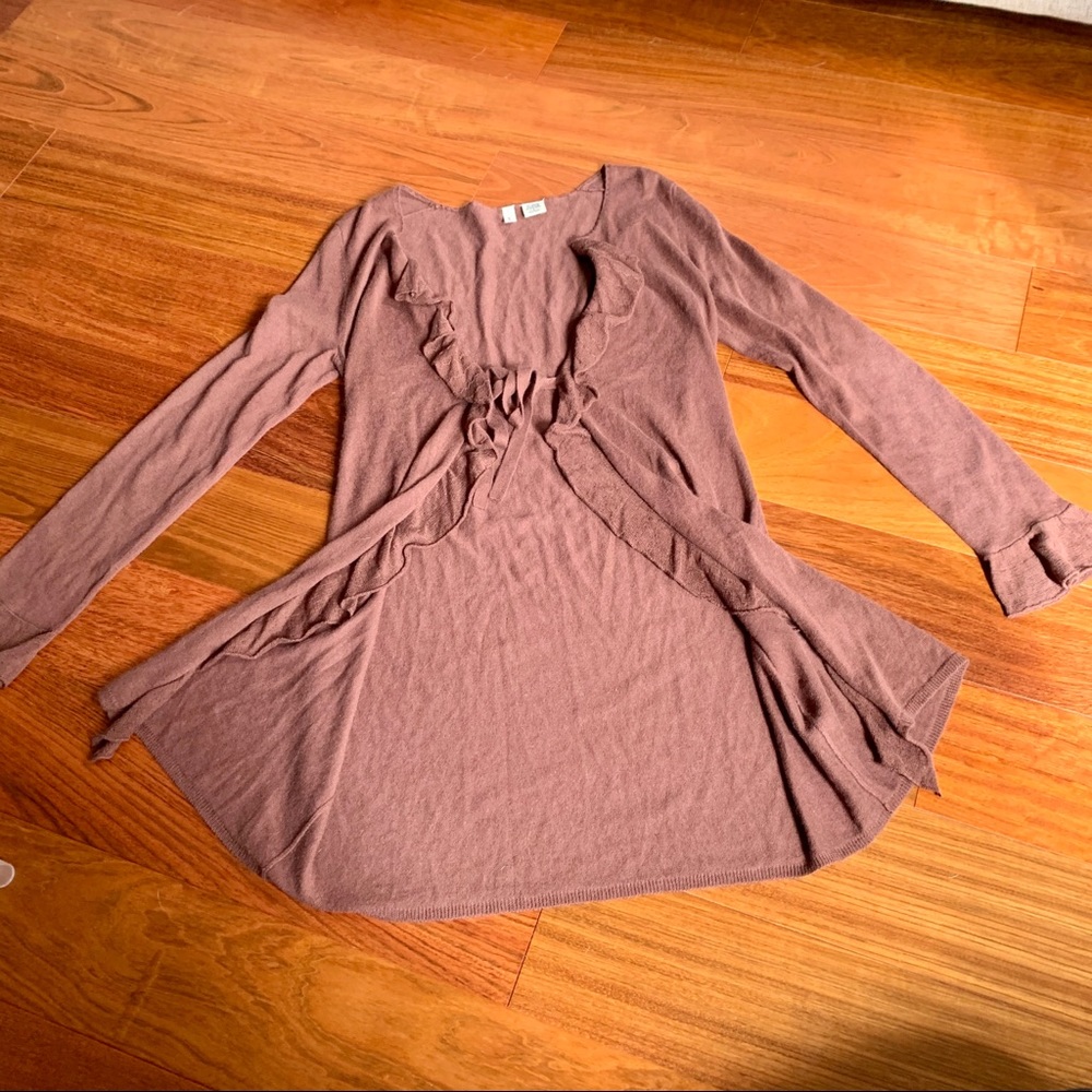 Anthropologie Moth Brown Cardigan Sweater